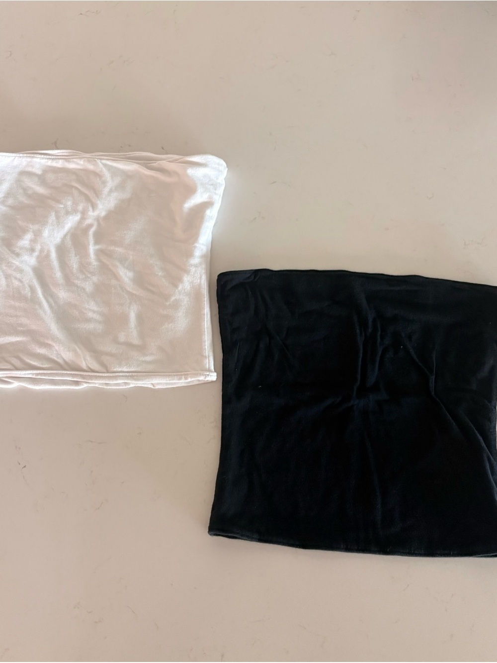Hollister Black and White Stretch Tube Top Duo